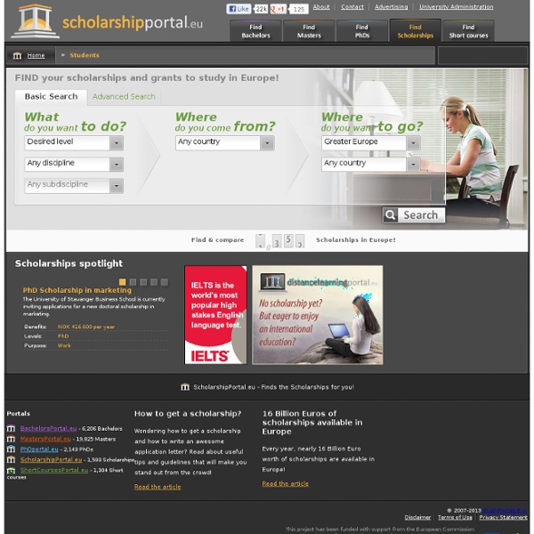 Find Scholarships and Grants for Study in Europe