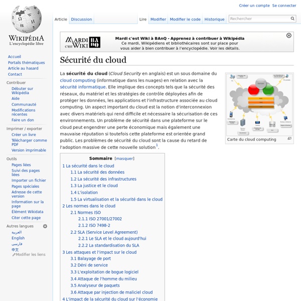 Sécurité du cloud