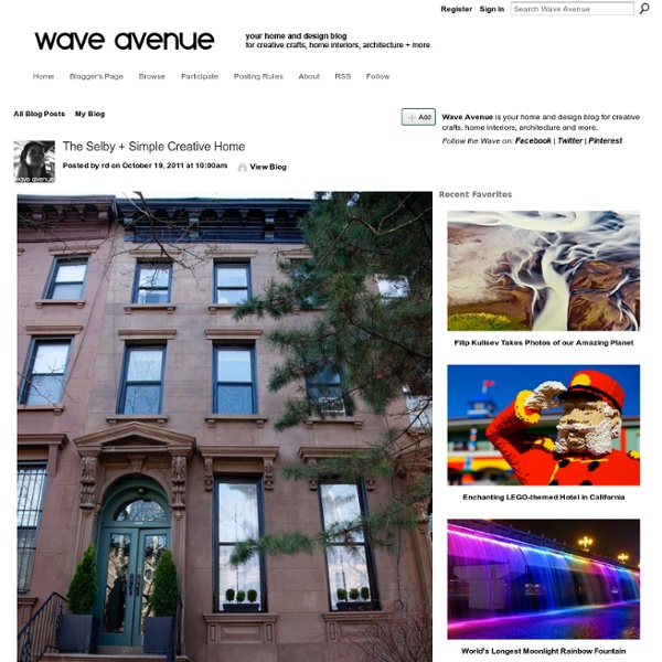 The Selby + Simple Creative Home - wave avenue - StumbleUpon