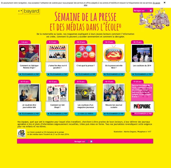 Semaine de la presse et des médias dans l’école®