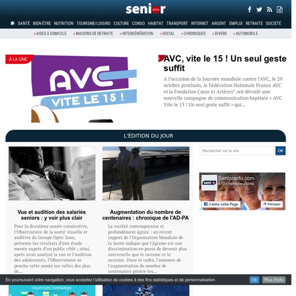Senior actu : l'actualité des Seniors sur Internet