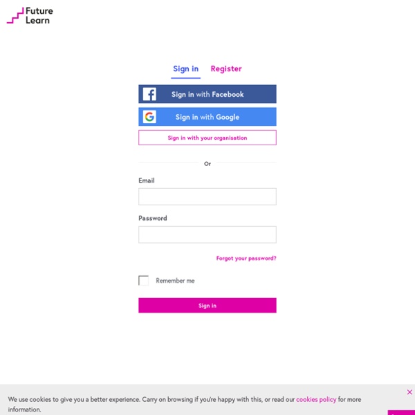 Sign in — FutureLearn