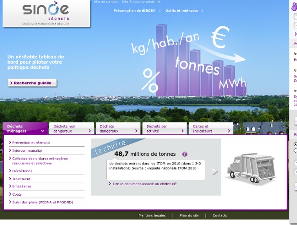 SINOE : données sur la gestion des déchets en France