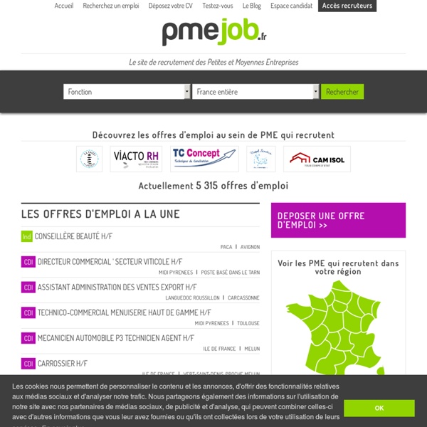 Site de recrutement et d'offres d'emploi des PME