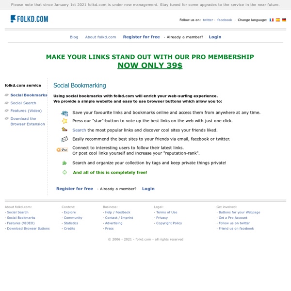 Social Bookmarking - folkd.com