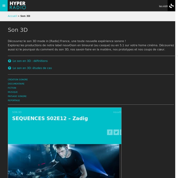 NouvOson : plateforme de diffusion d’œuvres audio au format multicanal