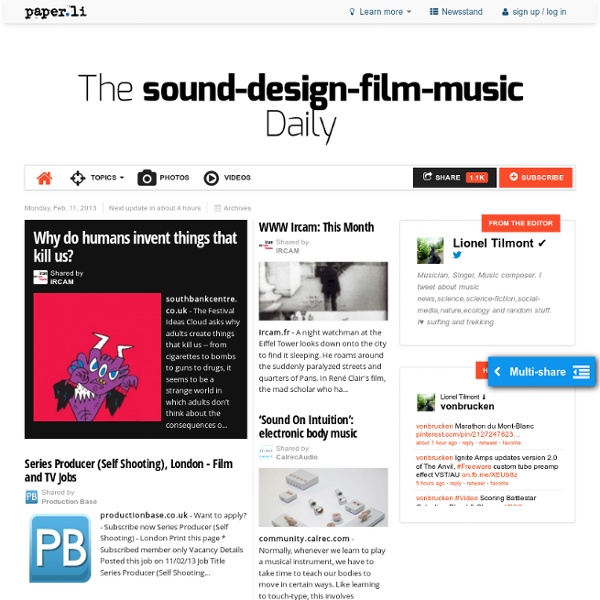The sound-design-film-music Daily