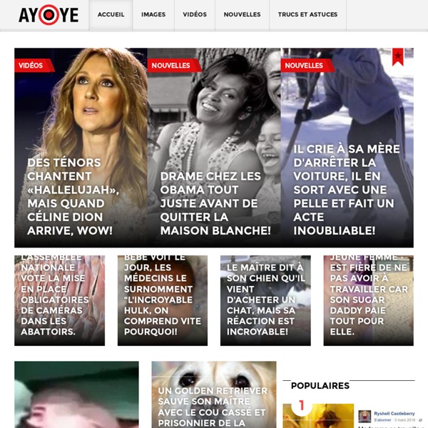 Ayoye : Site "d'information" appartenant au groupe Fan-O-Web