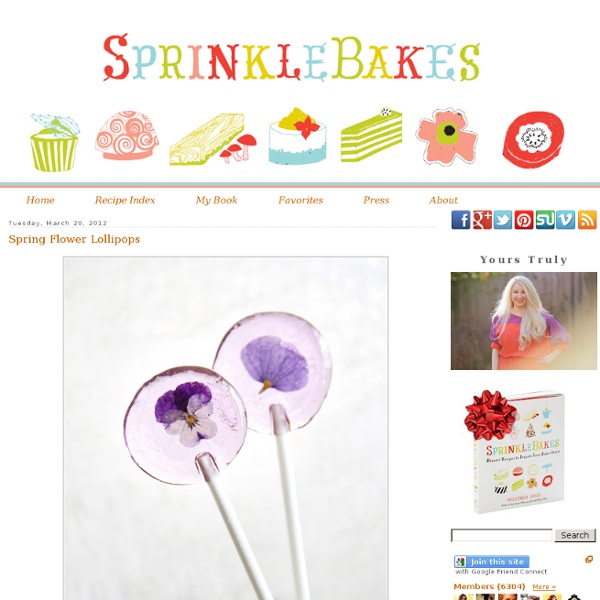 Spring Flower Lollipops