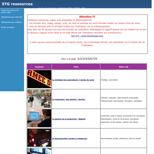 Stg ressources