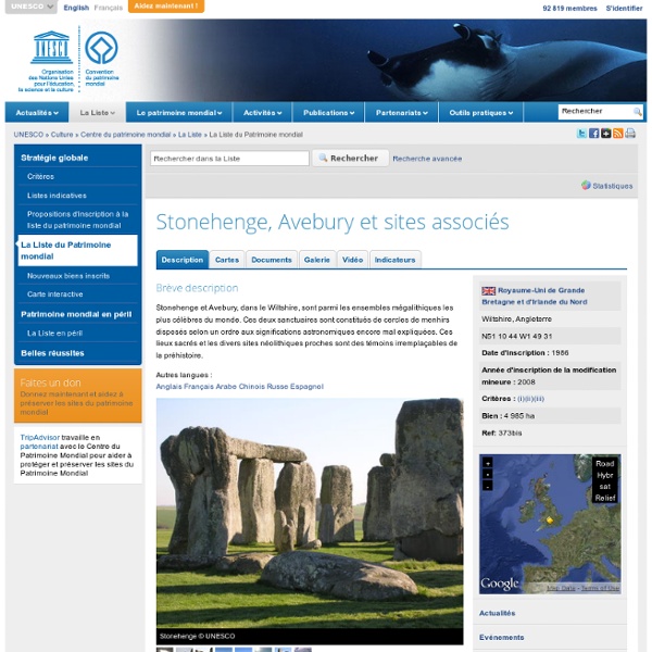 Stonehenge, Avebury et sites associés