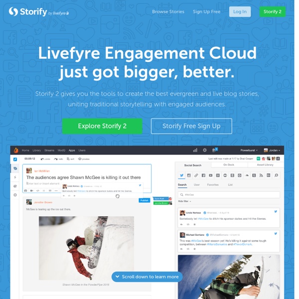 Create stories using social media