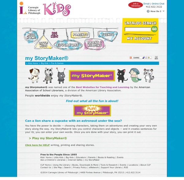 My StoryMaker® at Carnegie Library of Pittsburgh