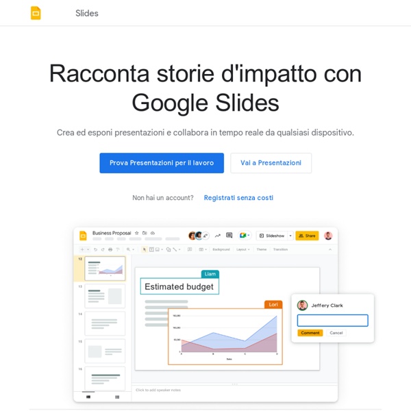 Presentazioni Google: crea e modifica presentazioni online gratuitamente.