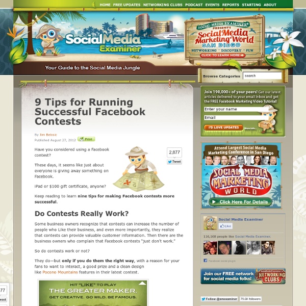 9 Tips for Running Successful Facebook Contests
