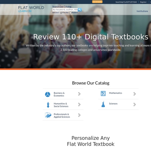 100+ eTextbooks Online for Higher Ed