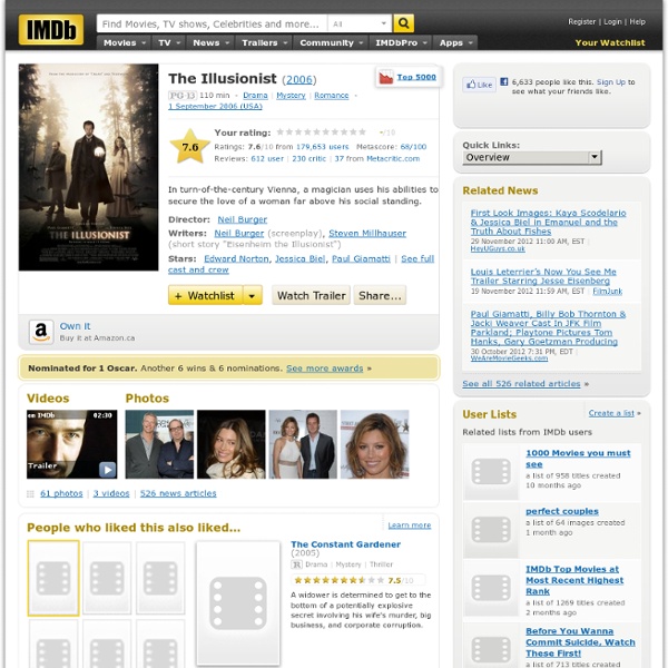 The Illusionist (2006