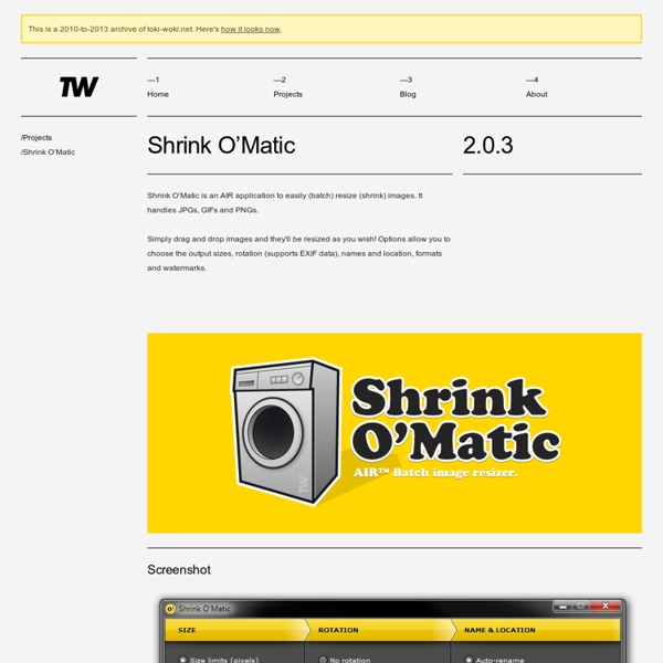 TOKI WOKI. Shrink O’Matic