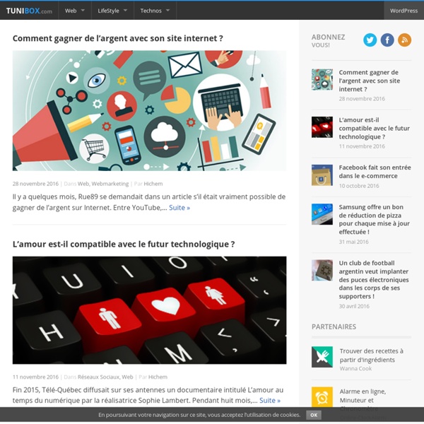 TuniBOX - Magazine Web 2.0