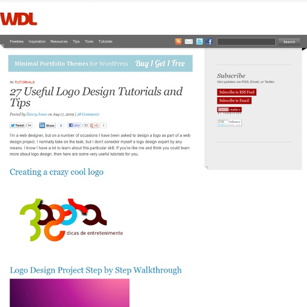 27 Useful Logo Design Tutorials and Tips