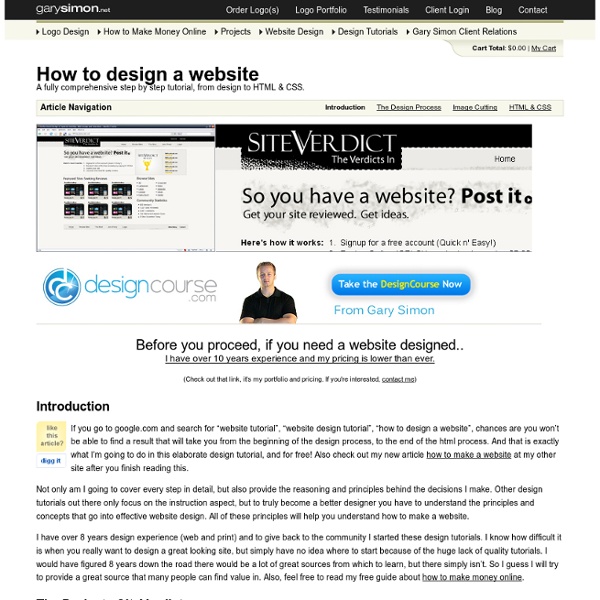 Website Design Tutorial