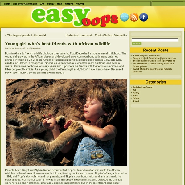Young girl who’s best friends with African wildlife
