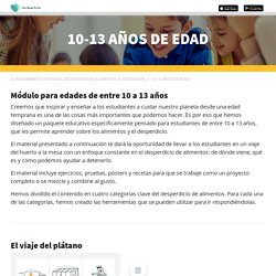 10-13 años de edad