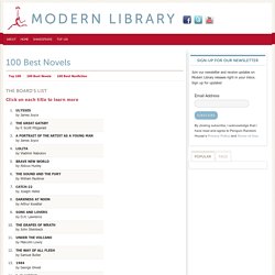 100 Best Novels « Modern Library
