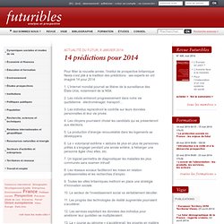 14 prédictions pour 2014