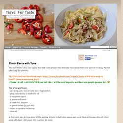 15min Pasta with Tuna