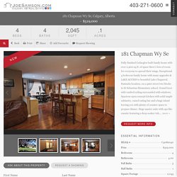 181 Chapman Wy Se, Calgary T2X 3R9 - C4082040