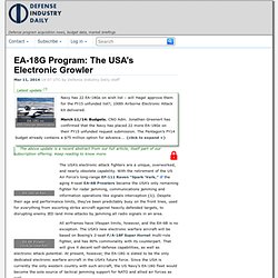 EA-18G Program: The USA’s Electronic Growler