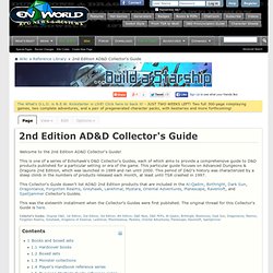 2nd Edition AD&D Collector's Guide