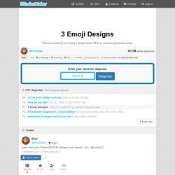 3 Emoji Designs