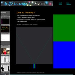 Bouger la caméra pour comprendre la différence entre un travelling et un zoom