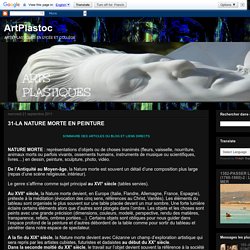 ArtPlastoc: 31-LA NATURE MORTE EN PEINTURE