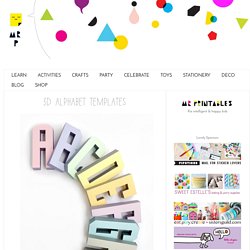 3D Alphabet Templates