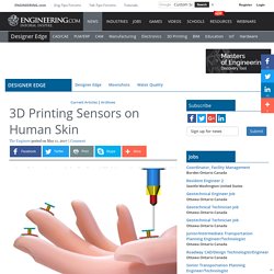 3D Printing Sensors on Human Skin