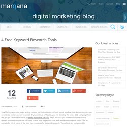 4 Free Keyword Research Tools