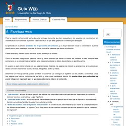 6. Escritura web