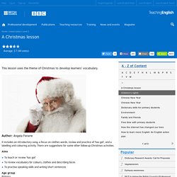 A Christmas lesson