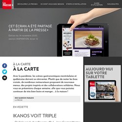 À la carte - La Presse+