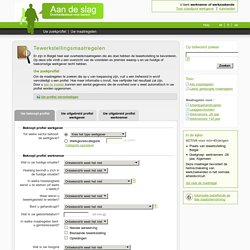 Aan de slag - Au travail - Au travail