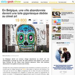 En Belgique, une ville abandonnée devient une toile gigantesque dédiée au street art