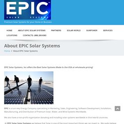 About EPIC Solar Systems