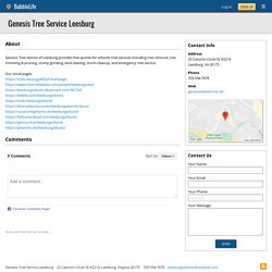 About - Genesis Tree Service Leesburg - Leesburg, VA