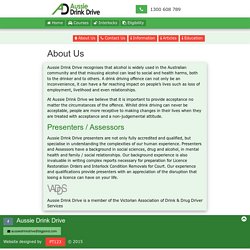 About Us - Aussie Drink Drive