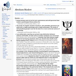 Abraham Maslow