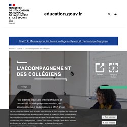 L'accompagnement des collégiens