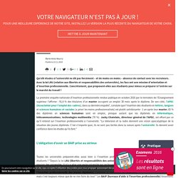 Accompagnement vers l’emploi des étudiants : où en sont les facs ? - L'Etudiant
